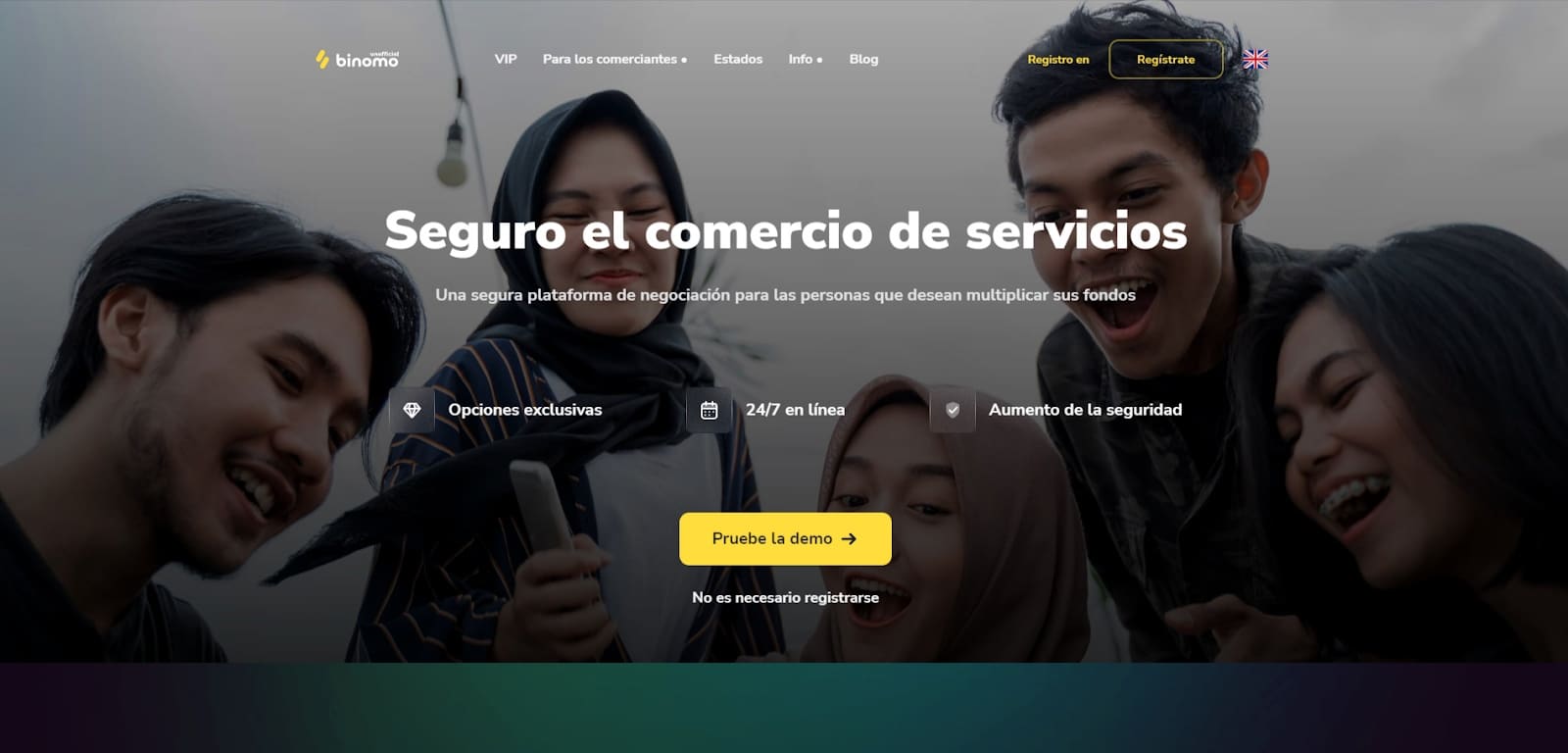 binomo home page